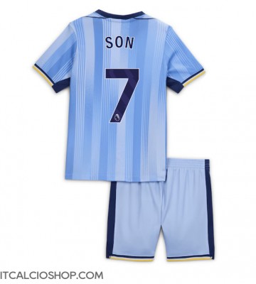 Tottenham Hotspur Son Heung-min #7 Seconda Maglia Bambino 2024-25 Manica Corta (+ Pantaloni corti)